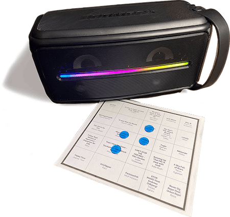 Musingo music bingo โ speaker and bingo card